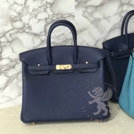 Hermes Birkin Togo 25cm Bleu Abysse 7K
