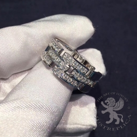 CARTIER Ring Maillon Panthere 3 rows 35D