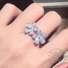 Van Cleef Arpels Ring Frivole Pave Diamonds