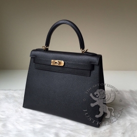 Hermes Kelly Epsom 28cm Noir 89