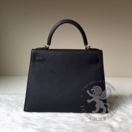 Hermes Kelly Epsom 28cm Noir 89
