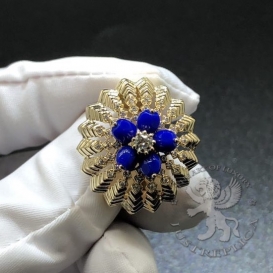 CARTIER Ring Cactus de Cartier Lapis 55D