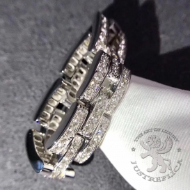 CARTIER Ring Maillon Panthere thin 3 rows 105D
