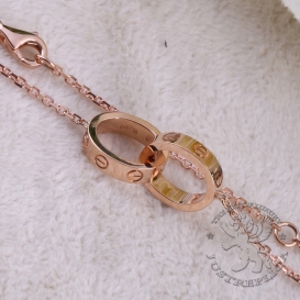 CARTIER Necklace LOVE 2 rings