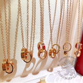 CARTIER Necklace LOVE 2 rings