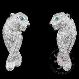 CARTIER Earrings Panthere de Cartier 117D