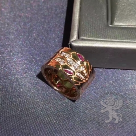 Bulgari Ring Serpenti Rubellite 12D