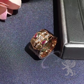Bulgari Ring Serpenti Rubellite 12D