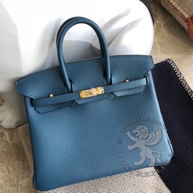 Hermes Birkin Togo 25cm Bleu de Galice S7