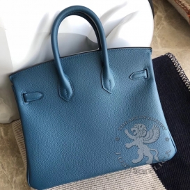 Hermes Birkin Togo 25cm Bleu de Galice S7