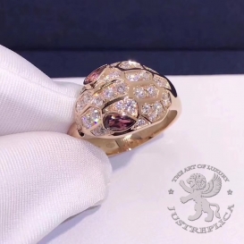 Bulgari Ring Serpenti Rubellite 36D