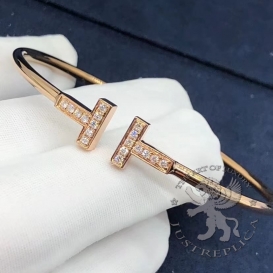 Tiffany Bracelet T Wire 18 Diamonds
