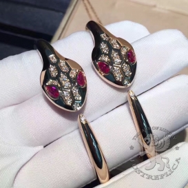 Bulgari Bracelet Serpenti Rubellite and Diamonds