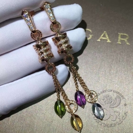 Bulgari Earrings B.zero1 Multi-Gemstone Diamonds