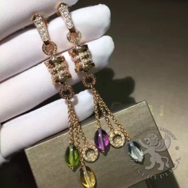 Bulgari Earrings B.zero1 Multi-Gemstone Diamonds