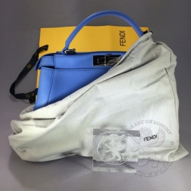 Fendi Peekaboo Calf 33cm Blue