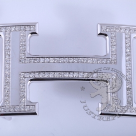HERMES Belt Buckle 128 Diamonds