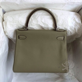 Hermes Kelly Togo 28cm 64 Celadon