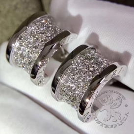Bulgari Earrings B.zero1 pave Diamonds