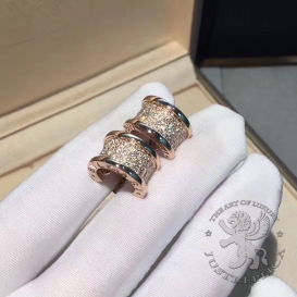 Bulgari Earrings B.zero1 pave Diamonds