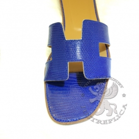 Hermes Slippers Lizard