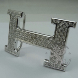 HERMES Belt Buckle 256 Diamonds