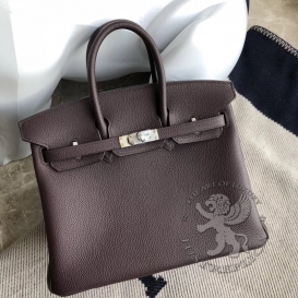 Hermes Birkin Togo 25cm Bordeaux 57