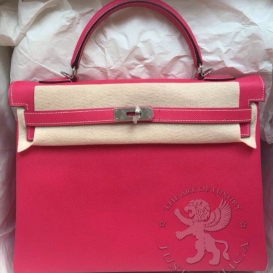 Hermes Kelly Epsom 35cm Rose Tyrien