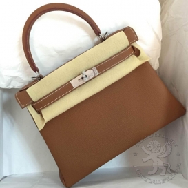 Hermes Kelly Togo 28cm 37 Gold