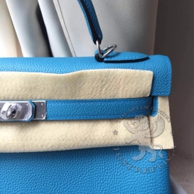 Hermes Kelly Togo 32cm Turquoise