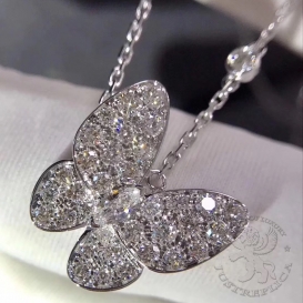 Van Cleef Arpels Necklace Butterfly with diamonds