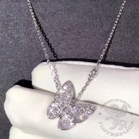 Van Cleef Arpels Necklace Butterfly with diamonds