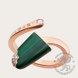 Bulgari Ring Gelati Malachite 12D