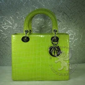 Lady Dior 23cm Crocodile Niloticus Shiny