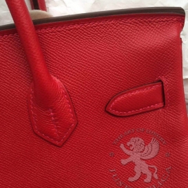 Hermes Birkin Epsom 30cm Red Venisen
