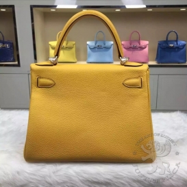 Hermes Kelly Togo 28cm 9U Moutarde