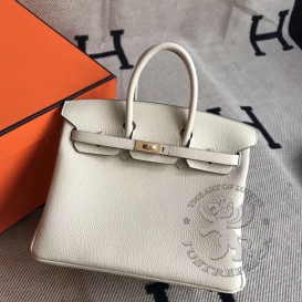 Hermes Birkin Togo 25cm Craie 10