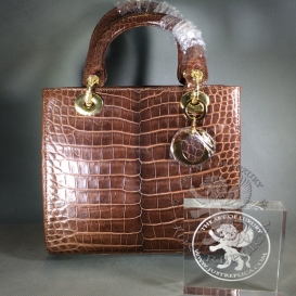 Lady Dior 24cm Crocodile Matte Niloticus