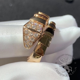 Bulgari Ring Serpenti one-coil Diamond Head