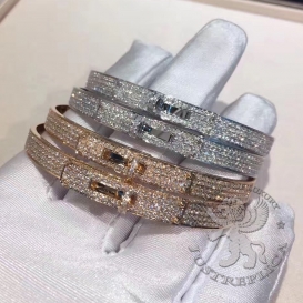 HERMES Bracelet Kelly 548 Diamonds