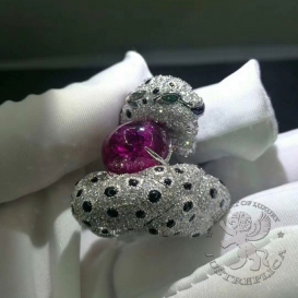 CARTIER Ring Panthere de Cartier Ruby Diamonds