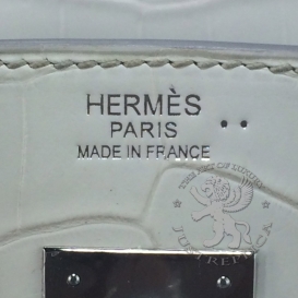 Hermes Birkin Crocodile 30cm Himalaya
