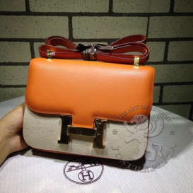 Hermes Constance 23cm Epsom Orange