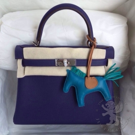 Hermes Kelly Togo 28cm 9K Iris