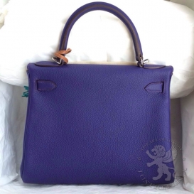 Hermes Kelly Togo 28cm 9K Iris