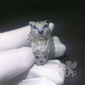 CARTIER Ring Panthere de Cartier Diamonds Onyx