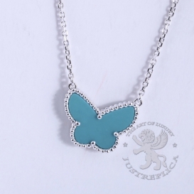 Van Cleef & Arpels Necklace Alhambra Turquoise Buterfly 22mm