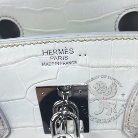 Hermes Birkin Crocodile Himalaya 30 cm
