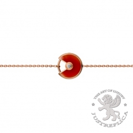 CARTIER Bracelet Amulette De Cartier Carnelian 1D