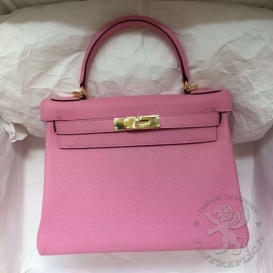 Hermes Kelly Togo 28cm 5P Pink